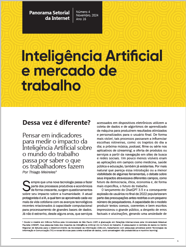 Ano XVI - N. 4 - Inteligência Artificial e mercado de trabalho