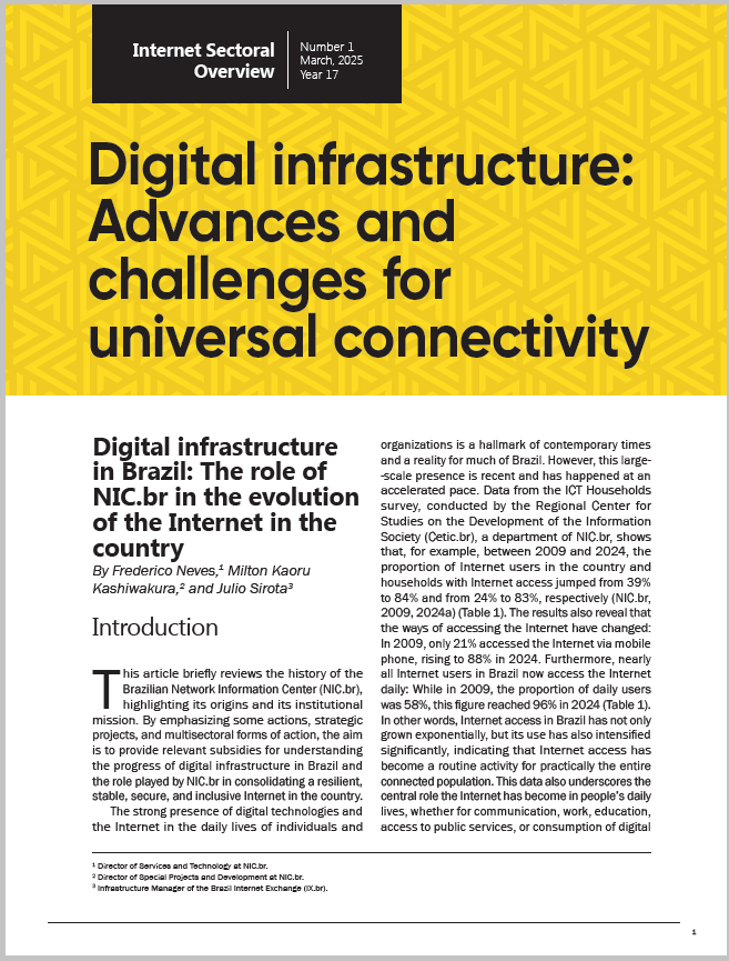 Year XVII - N. 1 - Digital infrastructure: Advances and challenges for universal connectivity